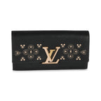 Louis Vuitton Louis Vuitton Black Leather Capucines Wallet