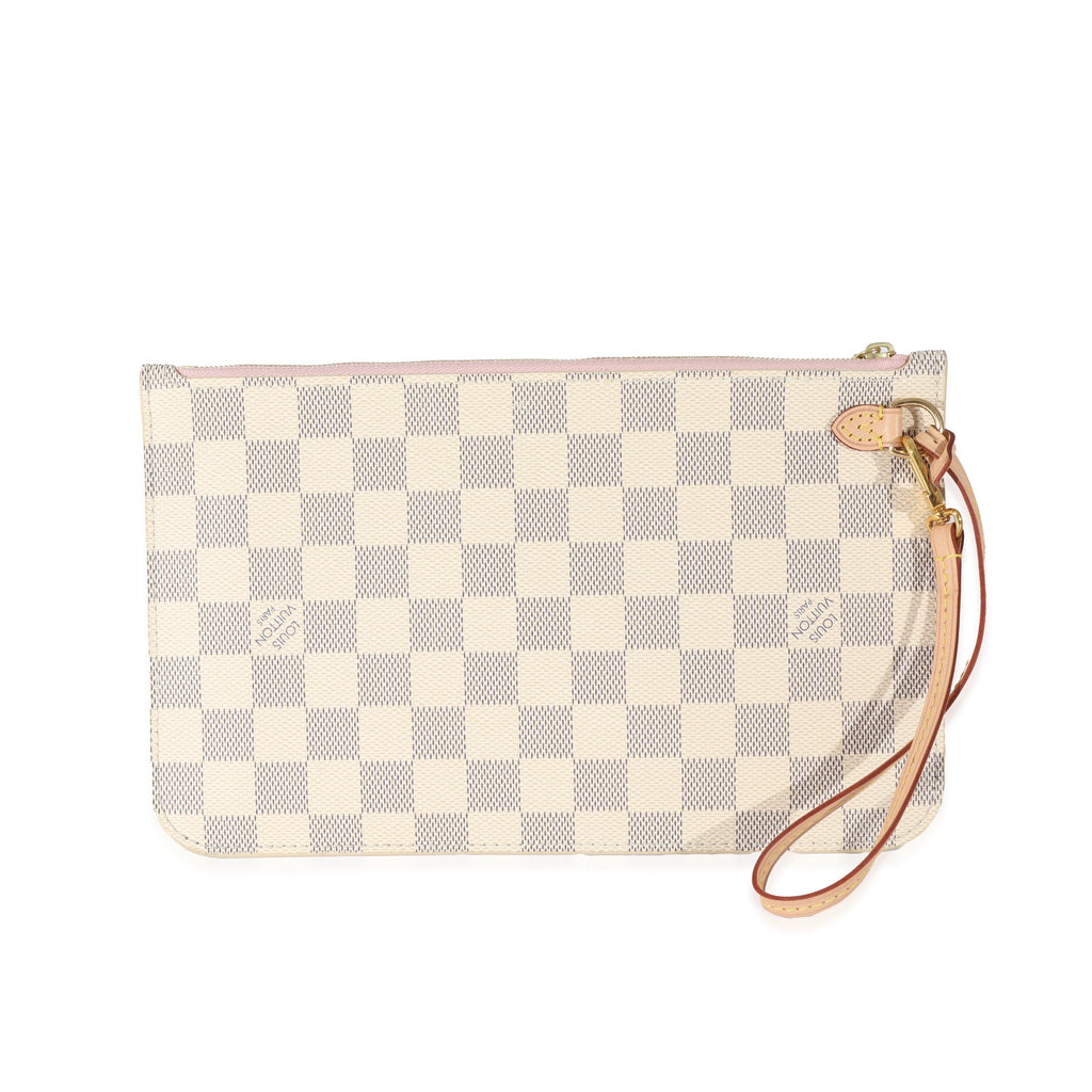 Louis Vuitton Louis Vuitton Canvas Damier Azur Neverfull Pochette