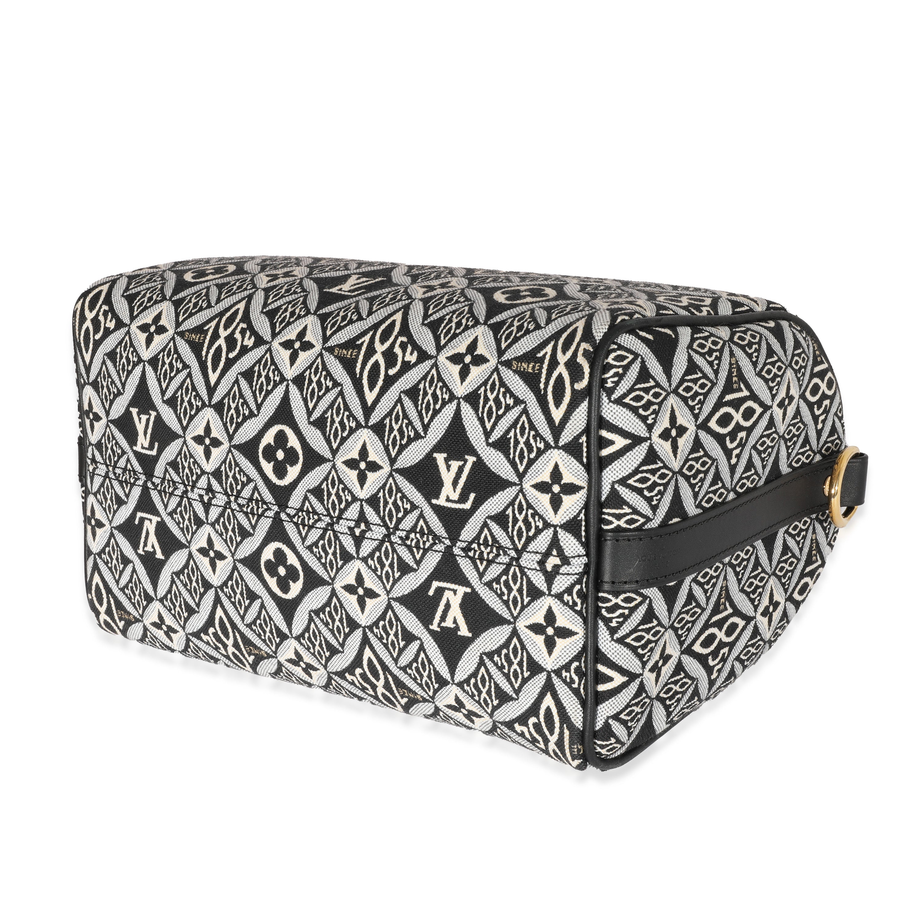 Louis Vuitton Louis Vuitton Grey Jacquard Since 1854 Speedy Bandouliere 25