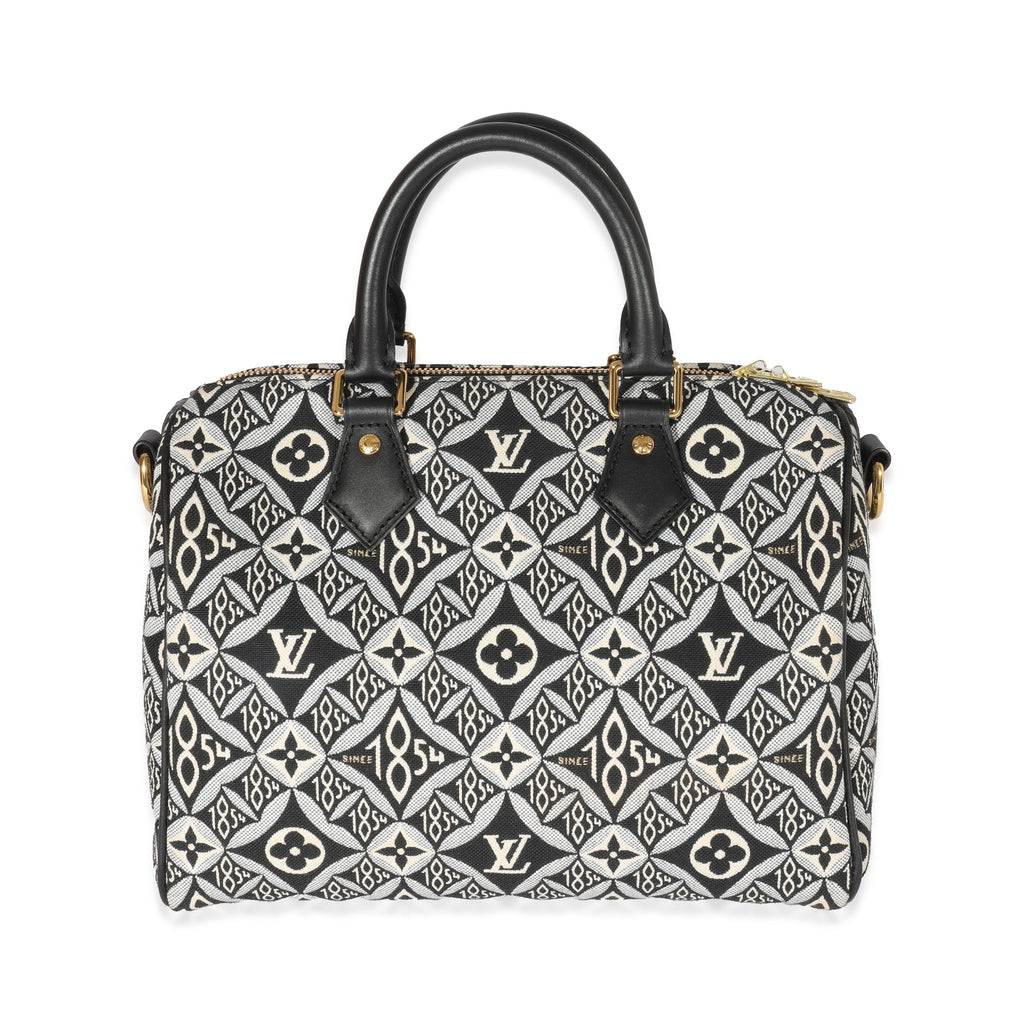Louis Vuitton Louis Vuitton Grey Jacquard Since 1854 Speedy Bandouliere 25