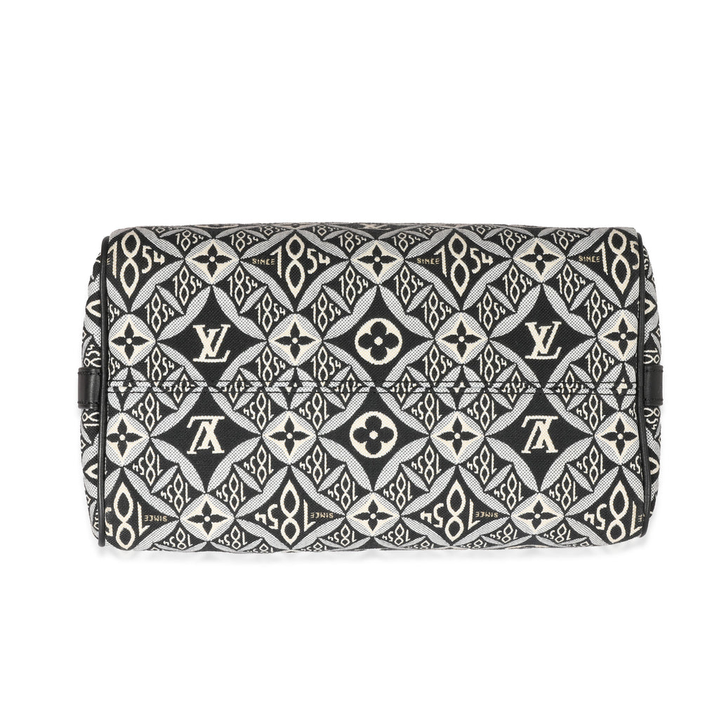 Louis Vuitton Louis Vuitton Grey Jacquard Since 1854 Speedy Bandouliere 25