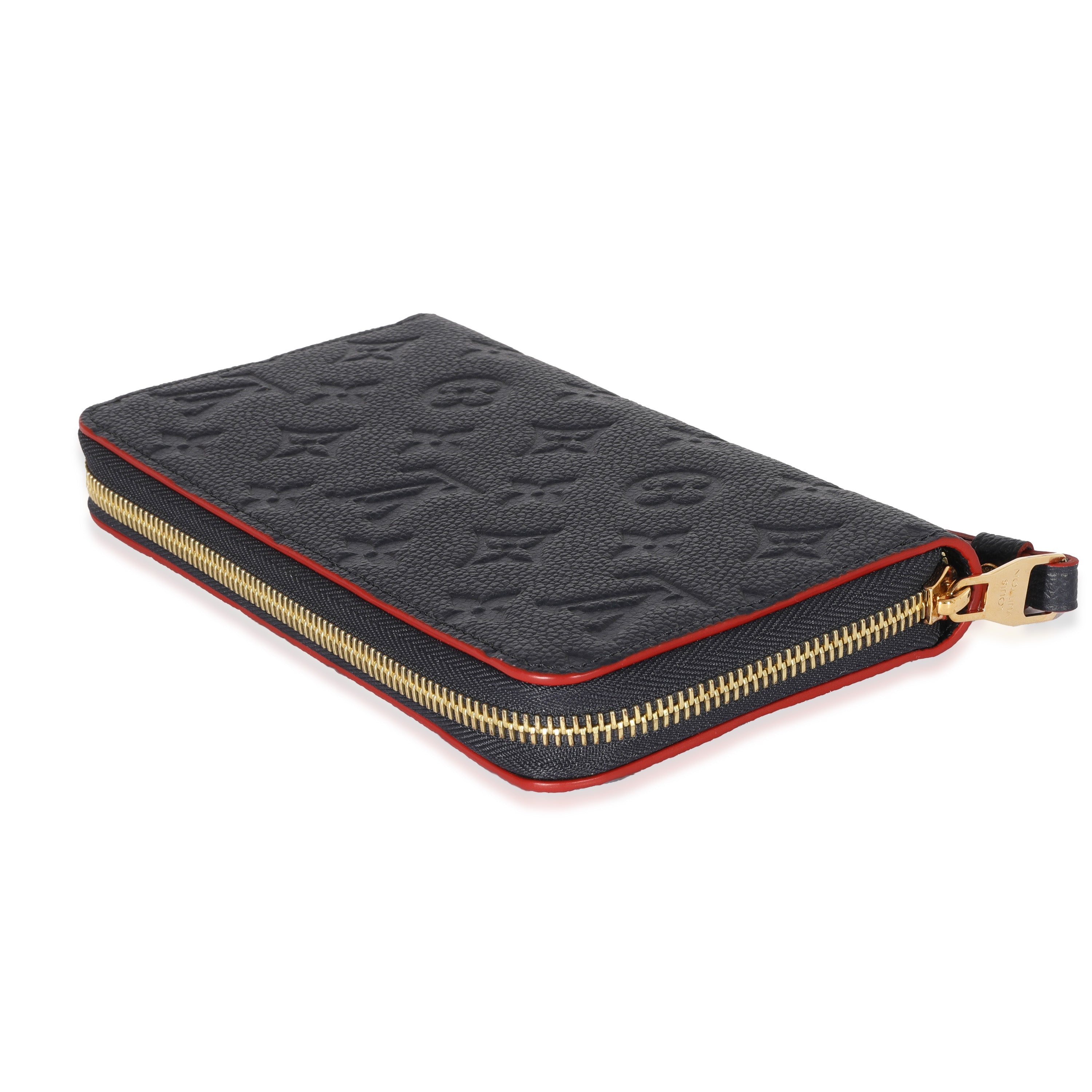 Louis Vuitton Louis Vuitton Marine Rouge Empreinte Zippy Wallet