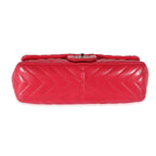 Chanel Pink Lambskin Chevron Jumbo Single Flap Bag