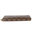 Louis Vuitton Louis Vuitton Damier Ebene Coated Canvas Clemence Wallet