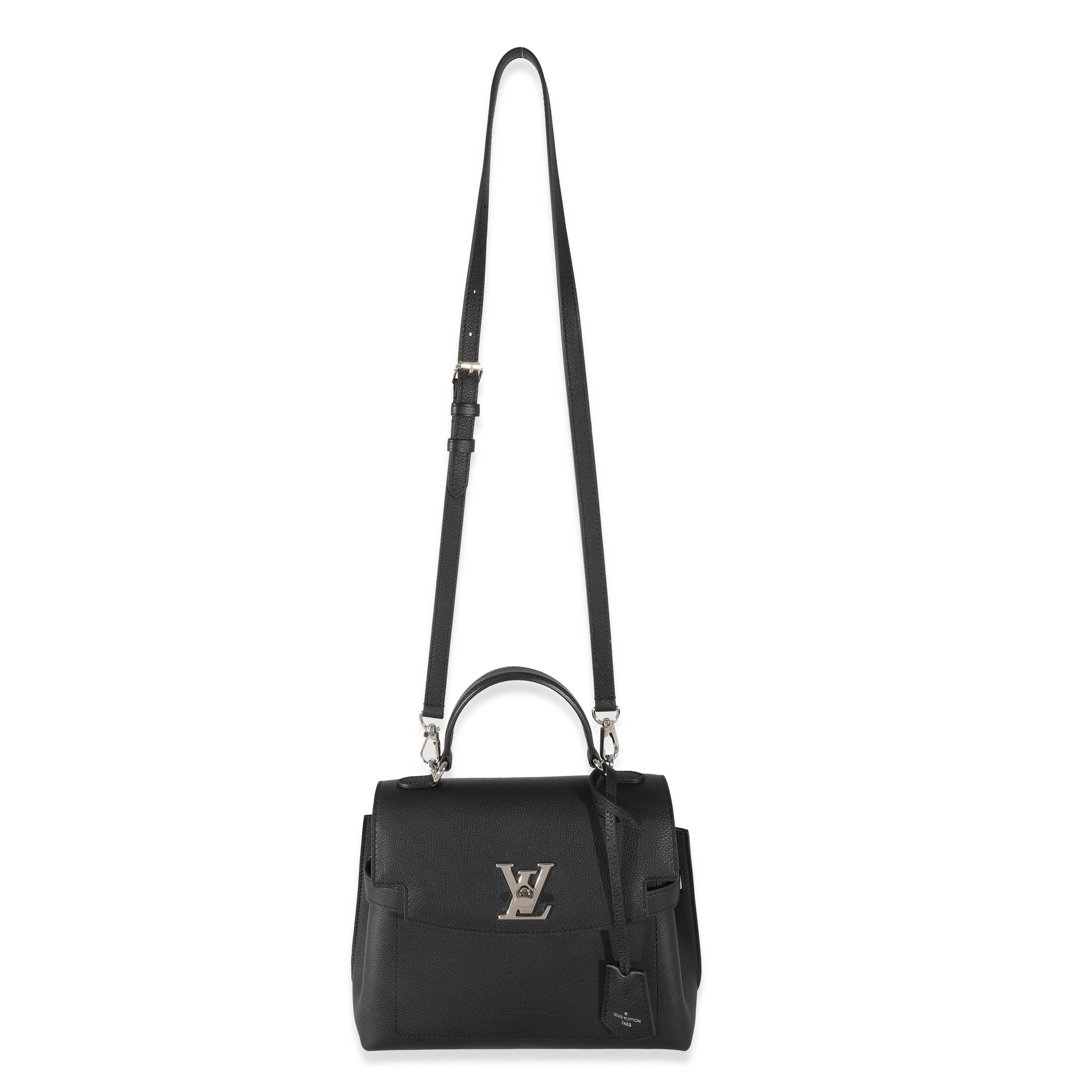 Louis Vuitton Louis Vuitton Black Leather LockMe Ever BB