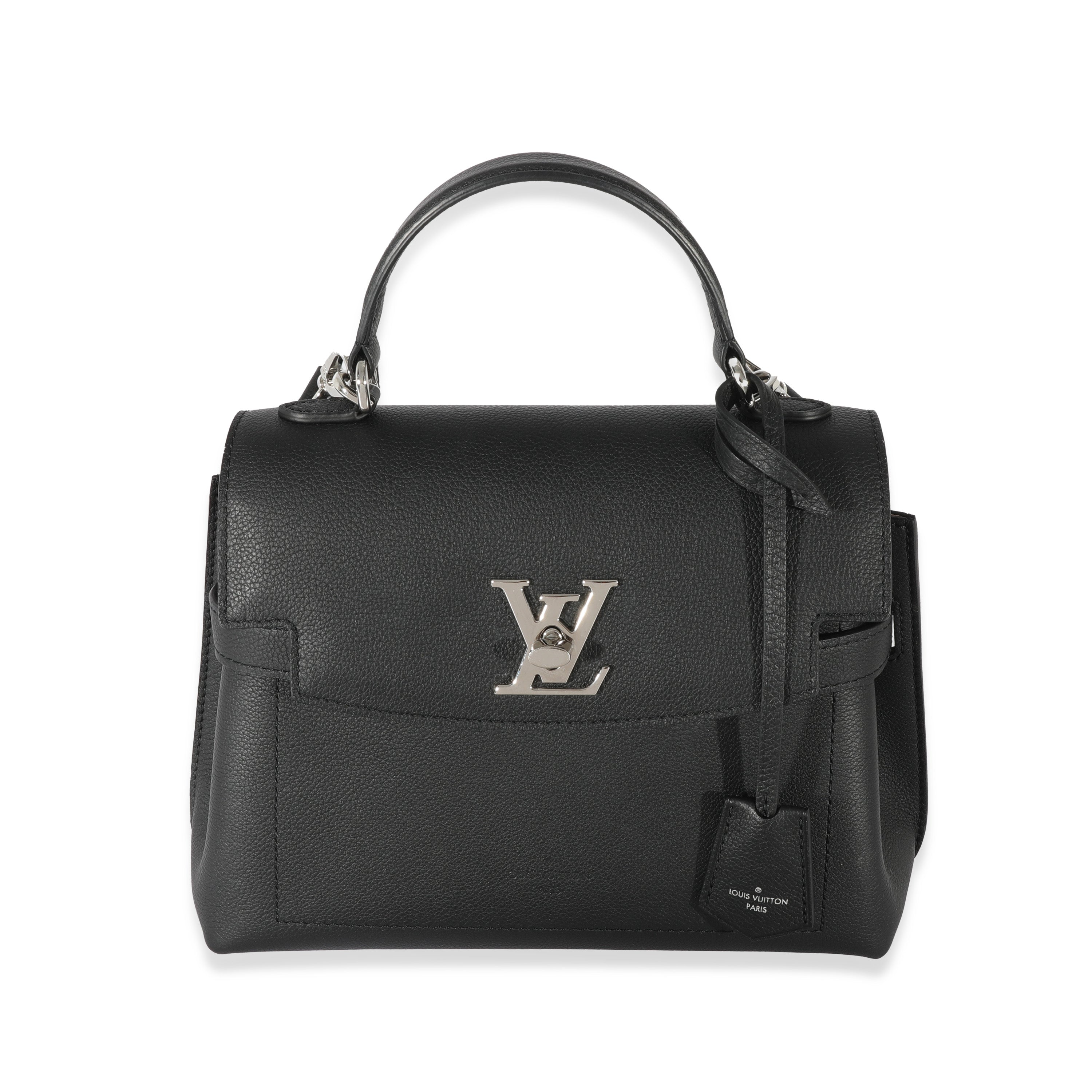 Louis Vuitton Louis Vuitton Black Leather LockMe Ever BB