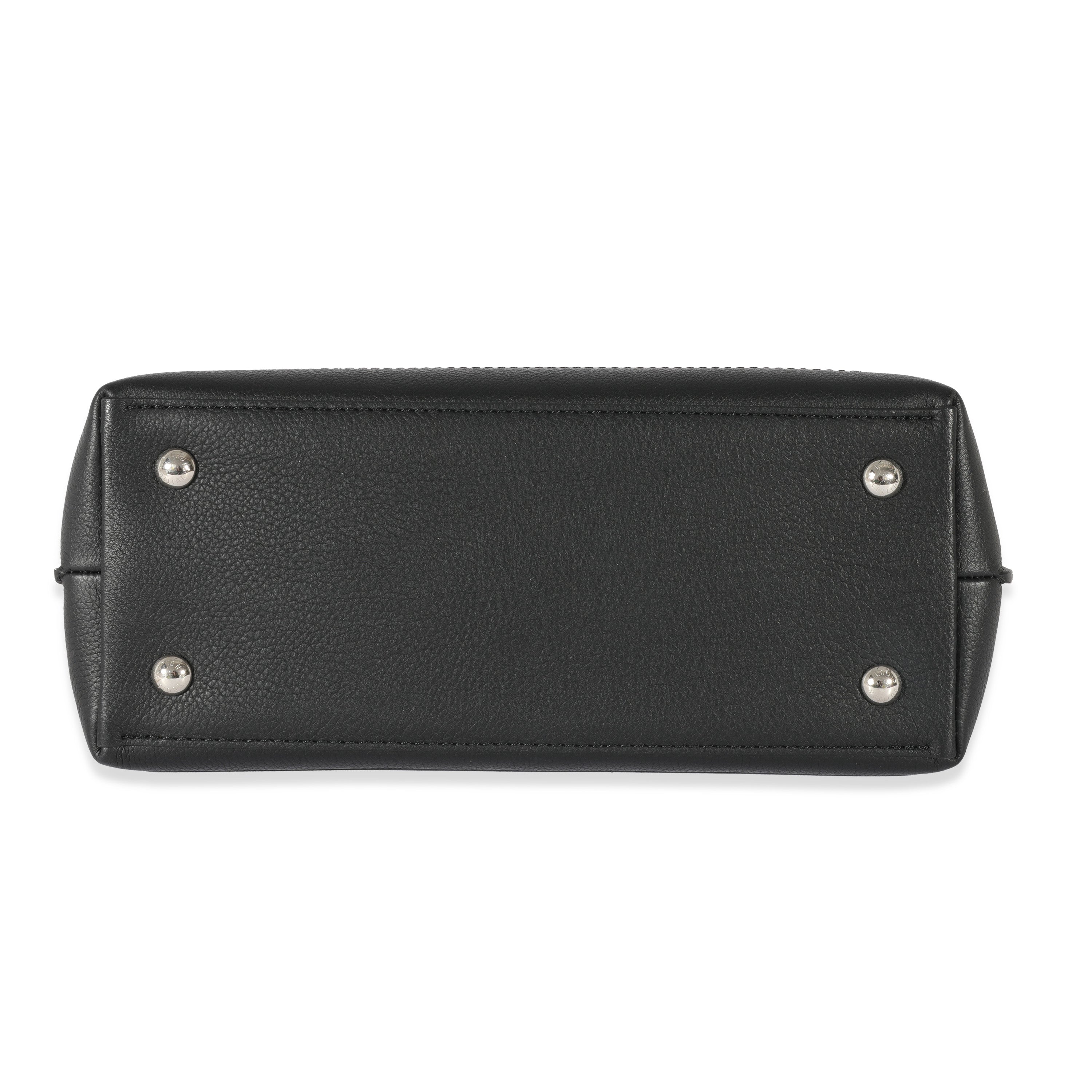 Louis Vuitton Louis Vuitton Black Leather LockMe Ever BB
