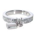 Louis Vuitton Louis Vuitton Lockit Ring in 18k White Gold 0.40 CTW
