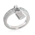 Louis Vuitton Louis Vuitton Lockit Ring in 18k White Gold 0.40 CTW