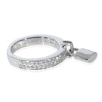 Louis Vuitton Louis Vuitton Lockit Ring in 18k White Gold 0.40 CTW