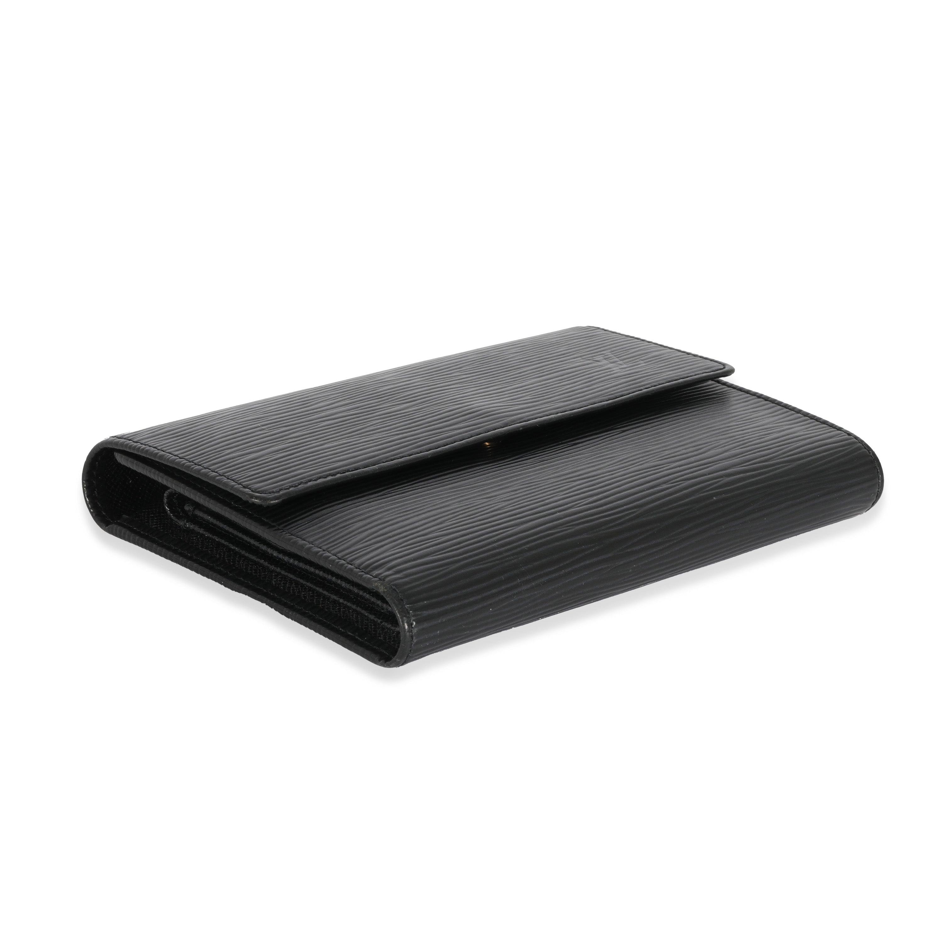 Louis Vuitton Louis Vuitton Black Epi Porte Tresor Wallet