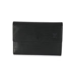 Louis Vuitton Louis Vuitton Black Epi Porte Tresor Wallet