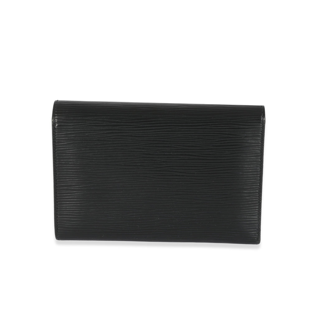Louis Vuitton Louis Vuitton Black Epi Porte Tresor Wallet