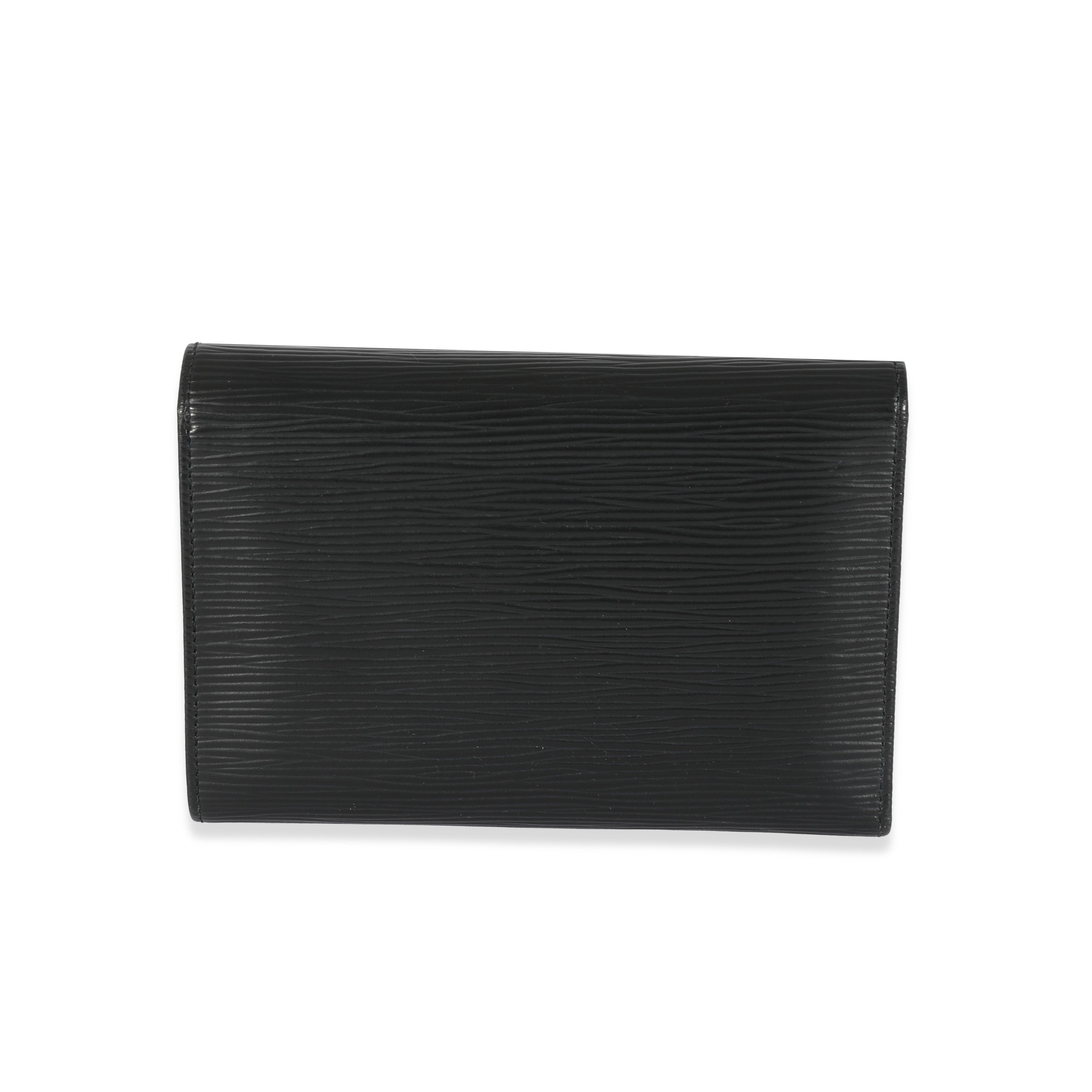 Louis Vuitton Louis Vuitton Black Epi Porte Tresor Wallet