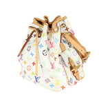 Louis Vuitton Louis Vuitton x Takashi Murakami White Multicolore Canvas Petit Noé