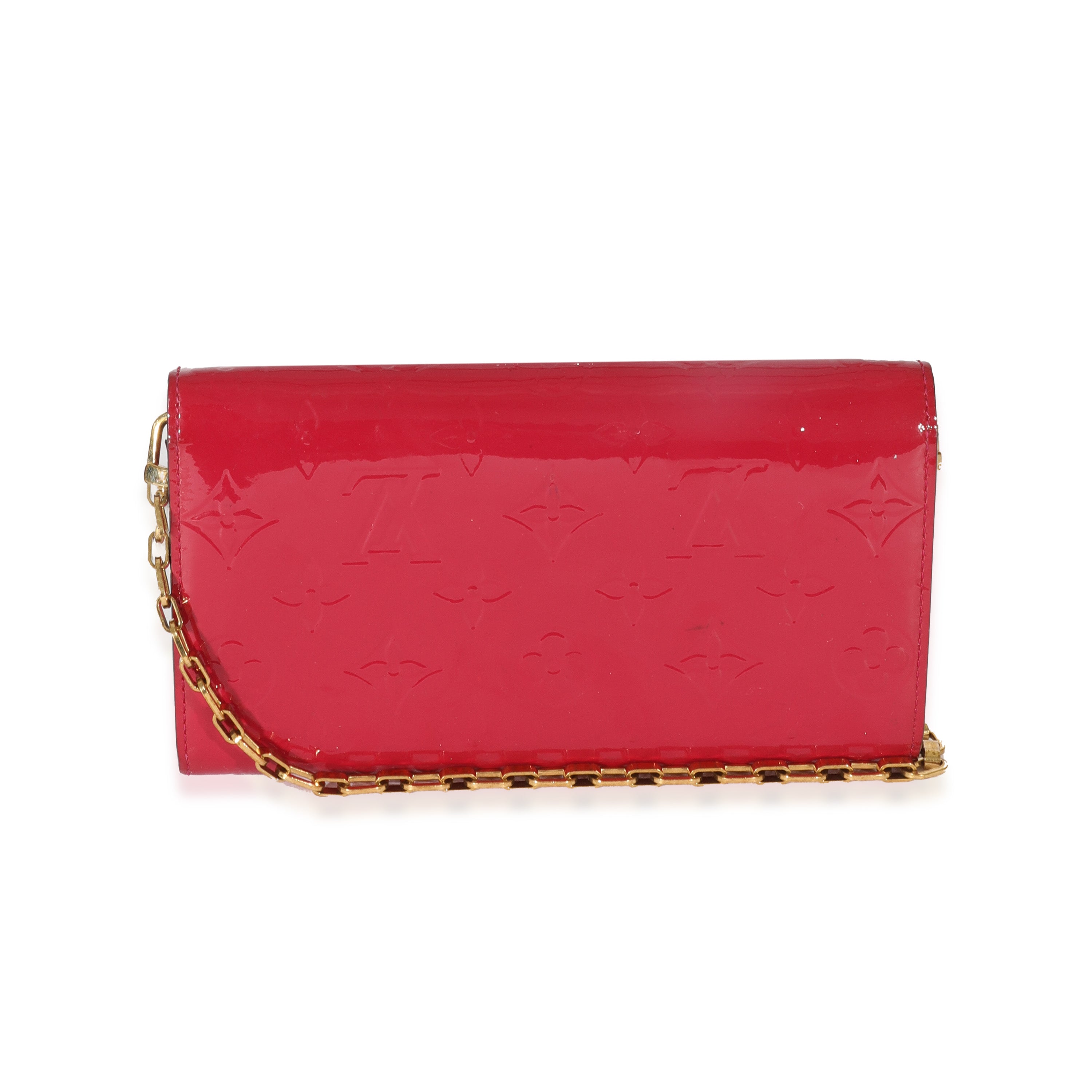 Louis Vuitton Louis Vuitton Pink Vernis Sarah Chain Clutch