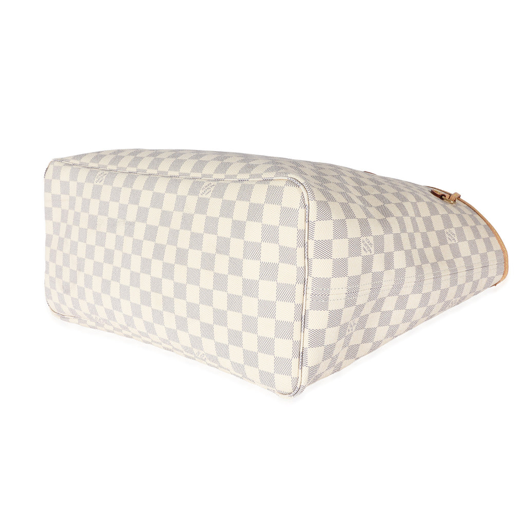 Louis Vuitton Louis Vuitton Damier Azur Canvas Rose Ballerine Neverfull GM