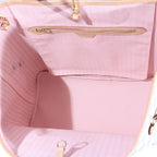 Louis Vuitton Louis Vuitton Damier Azur Canvas Rose Ballerine Neverfull GM