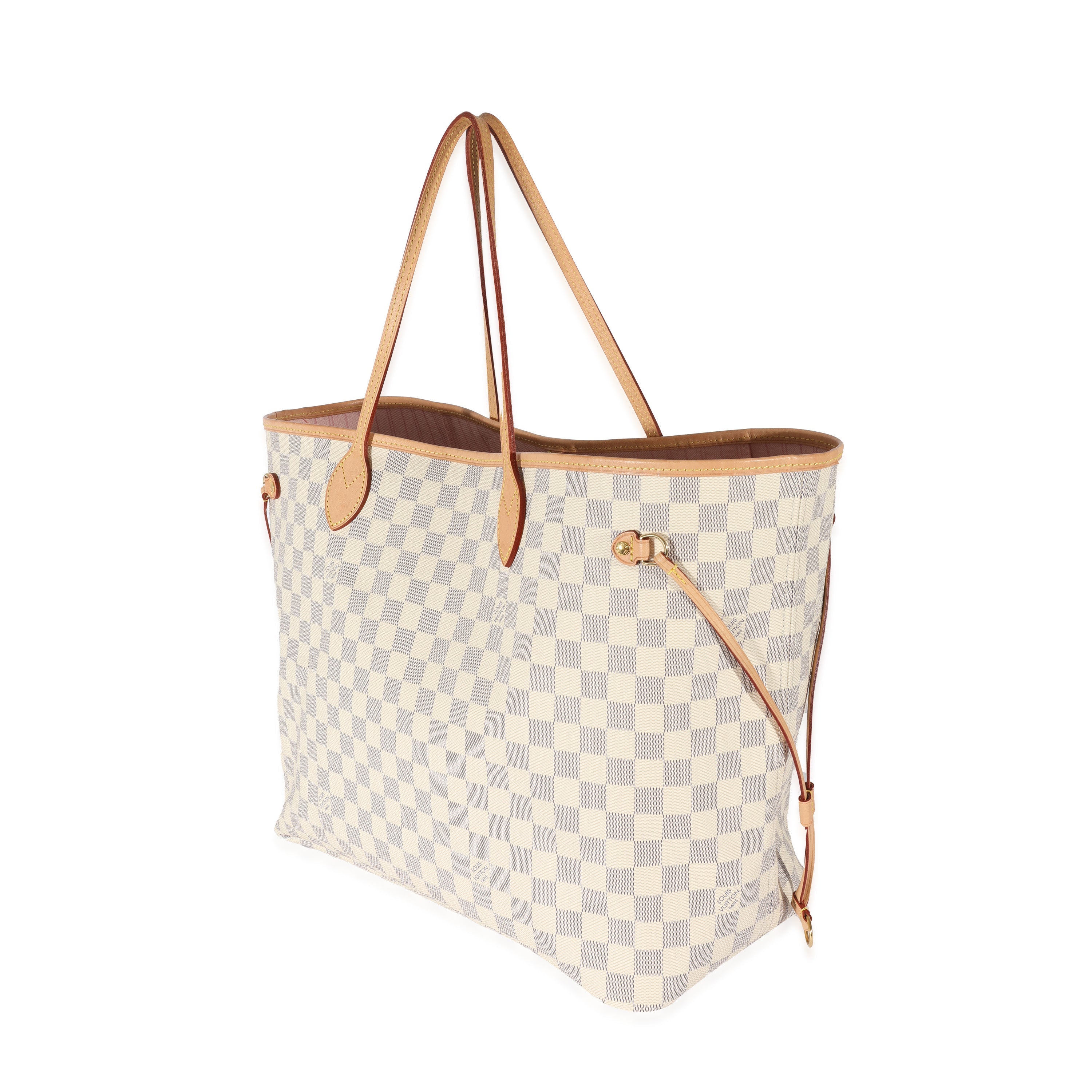 Louis Vuitton Louis Vuitton Damier Azur Canvas Rose Ballerine Neverfull GM