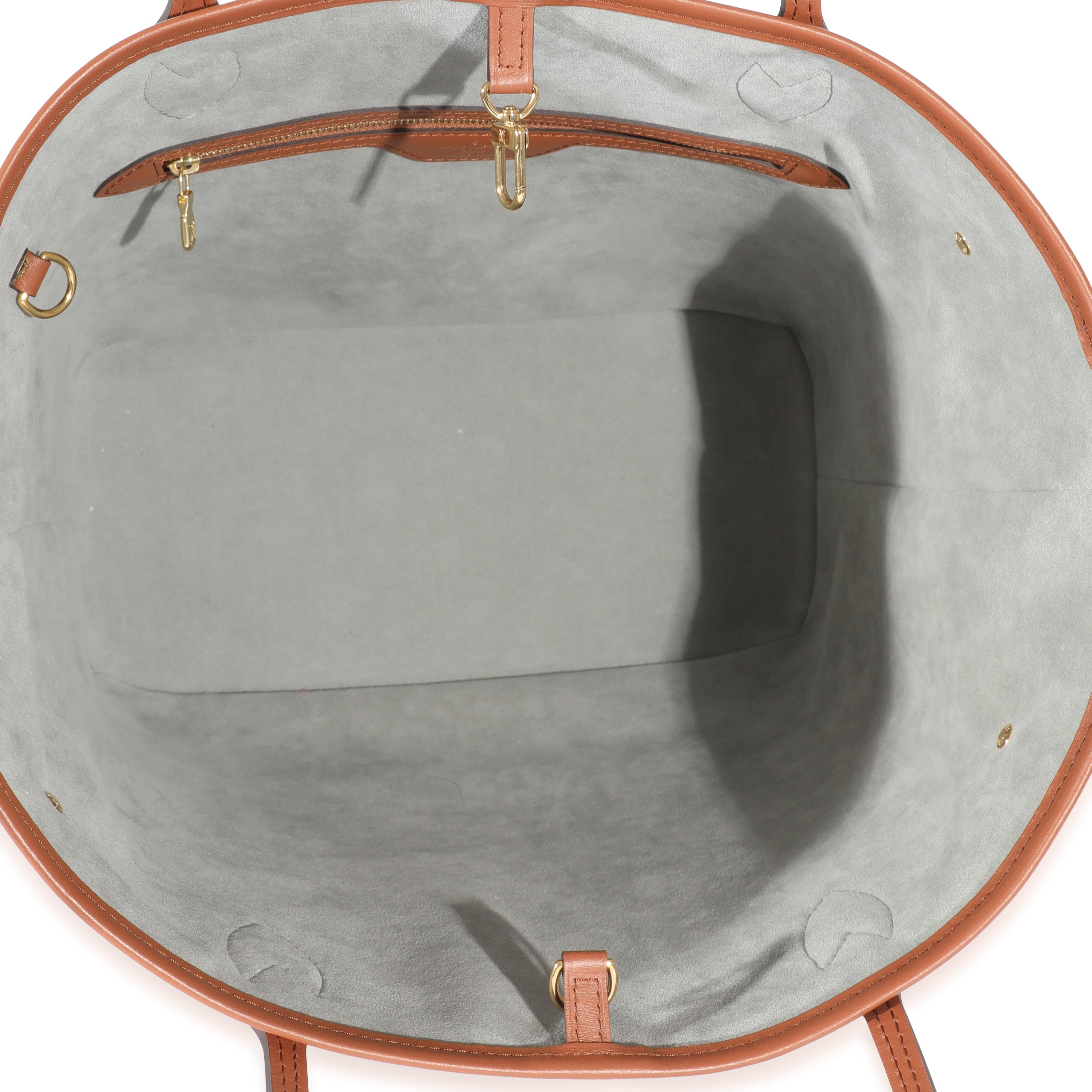Louis Vuitton Grey Pink Metallic Monogram Garden Neverfull MM