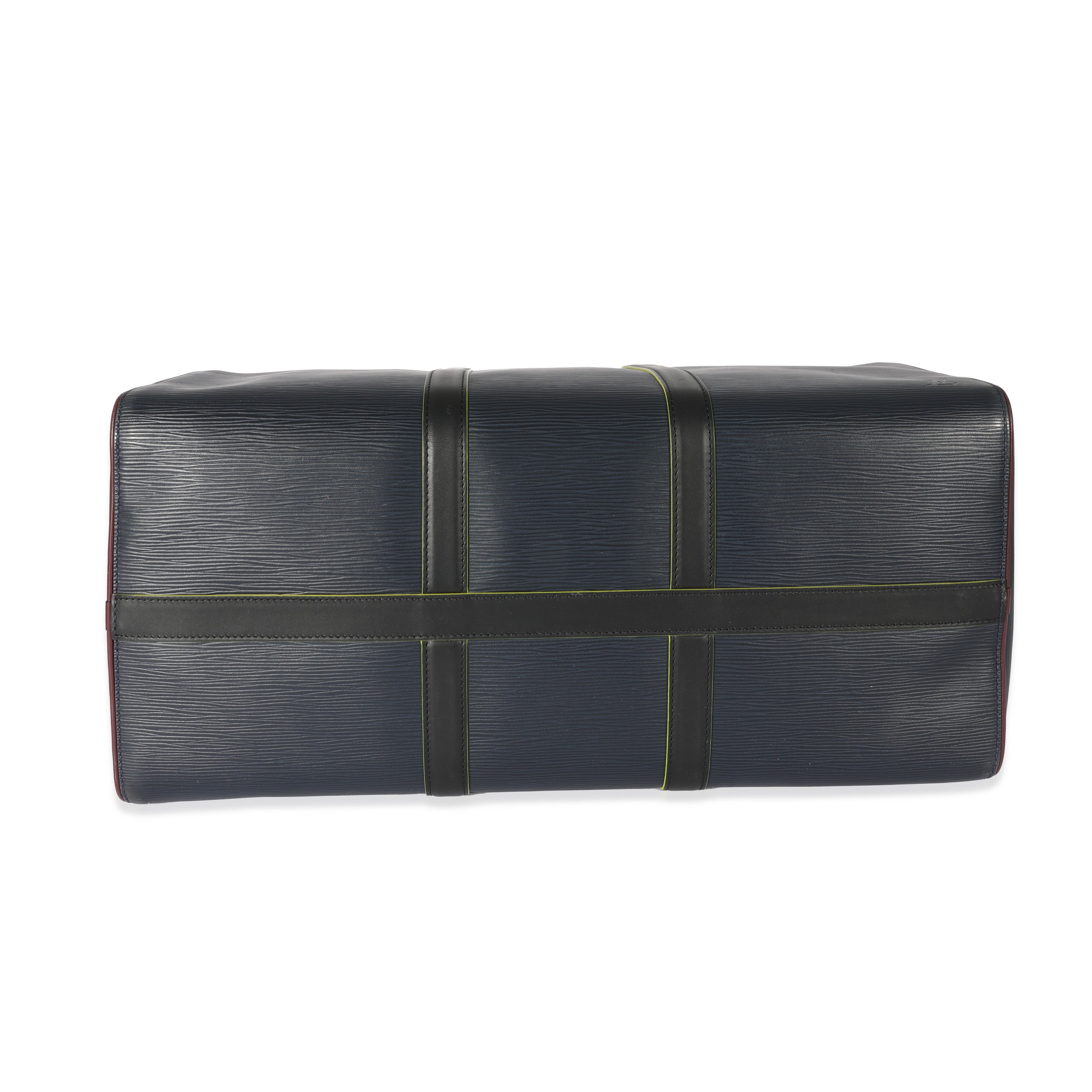 Louis Vuitton Marine Epi Leather Patchwork Graphite Keepall 50