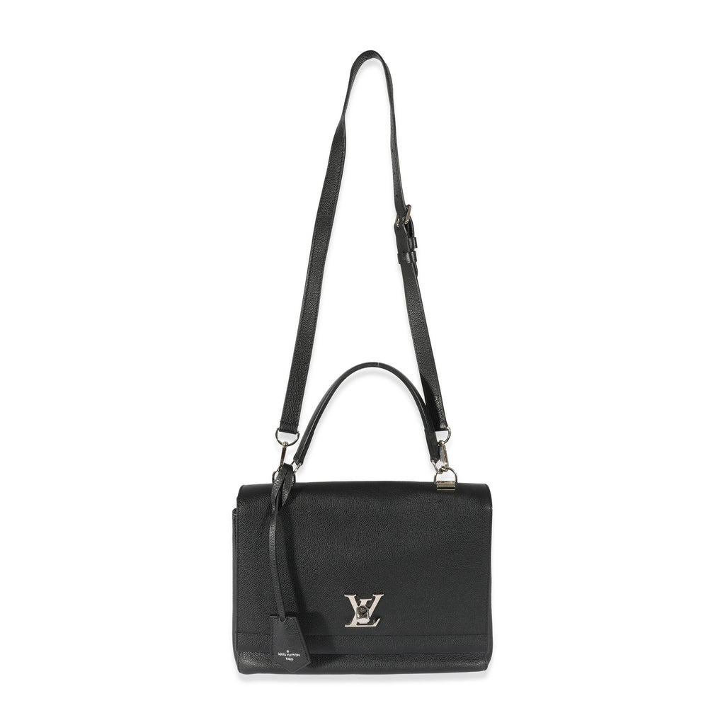 Louis Vuitton Louis Vuitton Black Leather LockMe II Bag