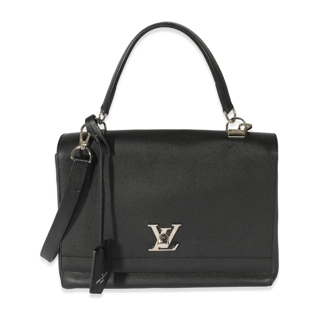 Louis Vuitton Louis Vuitton Black Leather LockMe II Bag
