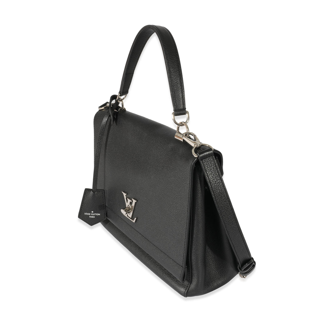 Louis Vuitton Louis Vuitton Black Leather LockMe II Bag