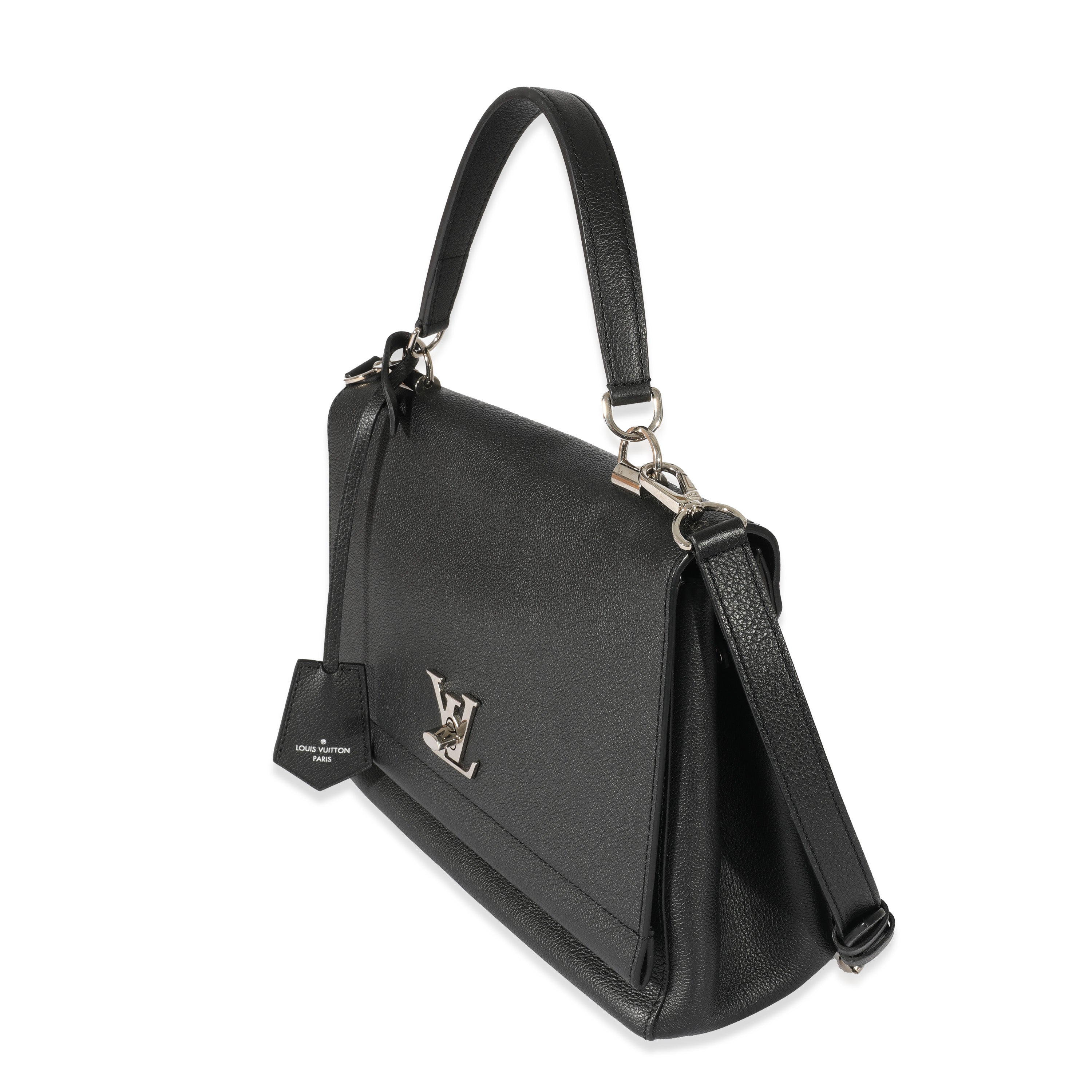 Louis Vuitton Louis Vuitton Black Leather LockMe II Bag