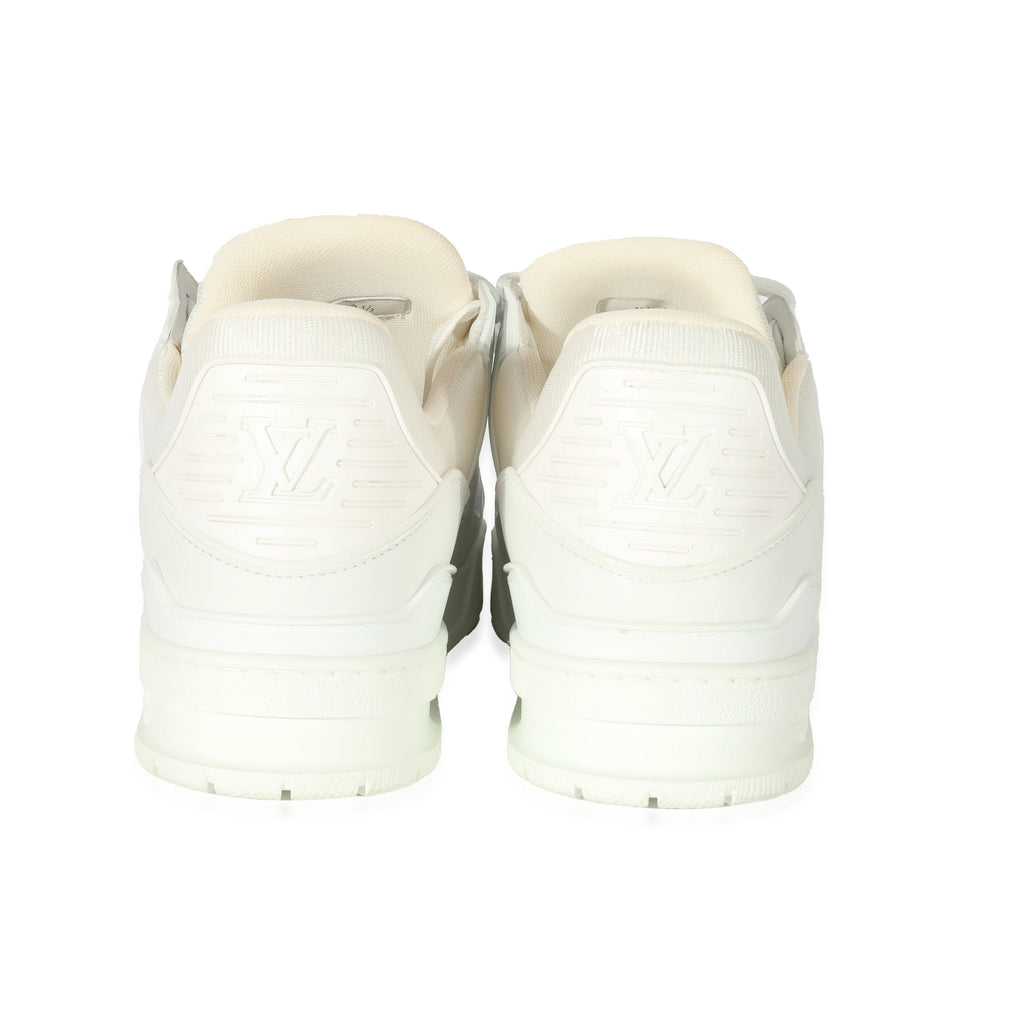 Louis Vuitton Louis Vuitton White Leather LV Trainer Sneaker
