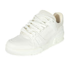 Louis Vuitton Louis Vuitton White Leather LV Trainer Sneaker