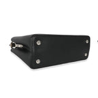Louis Vuitton Louis Vuitton Black Taurillon Python Capucines PM