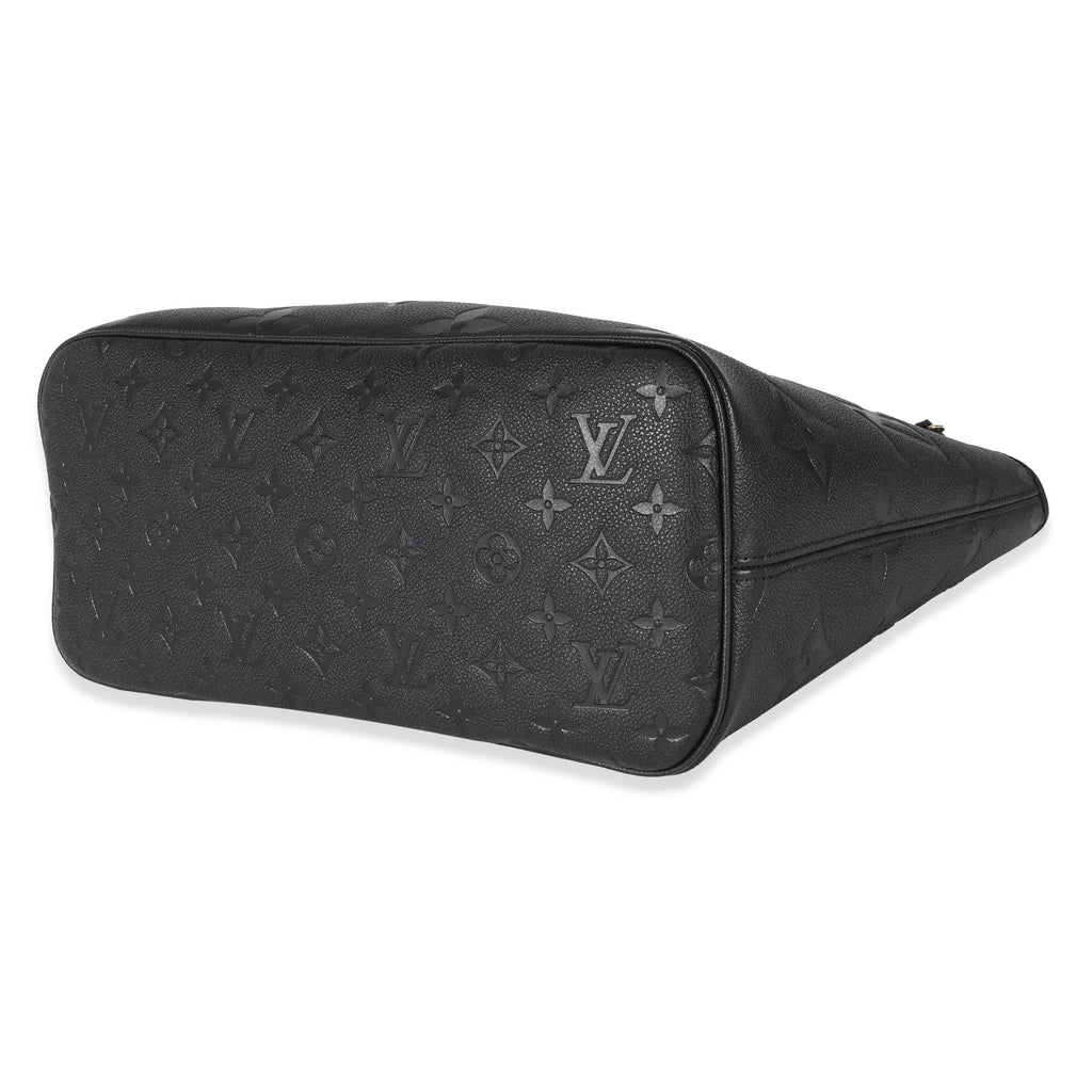Louis Vuitton Louis Vuitton Black Empreinte Neverfull MM