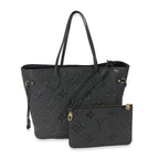 Louis Vuitton Louis Vuitton Black Empreinte Neverfull MM