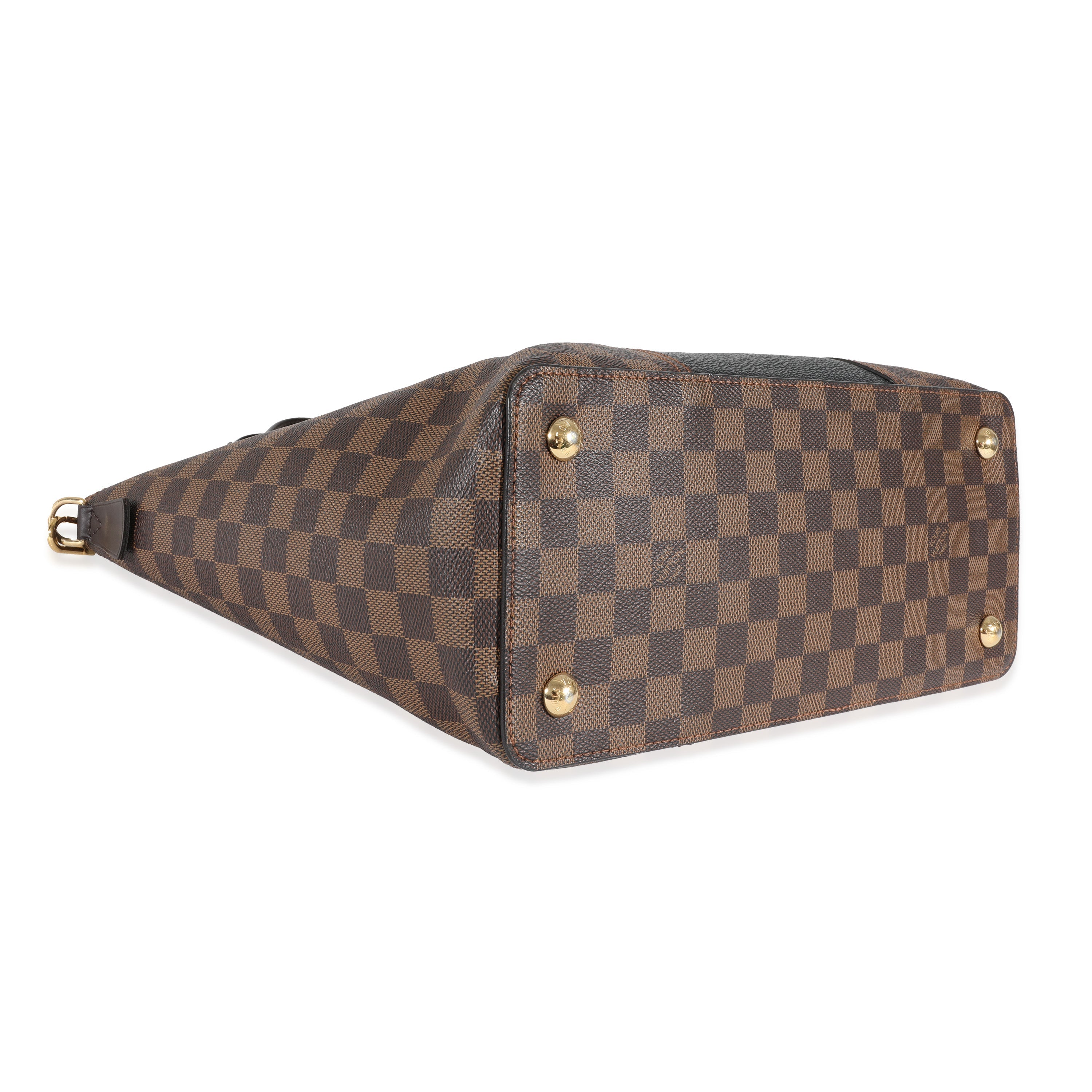 Louis Vuitton Louis Vuitton Canvas Damier Ebene Taurillon Jersey Tote
