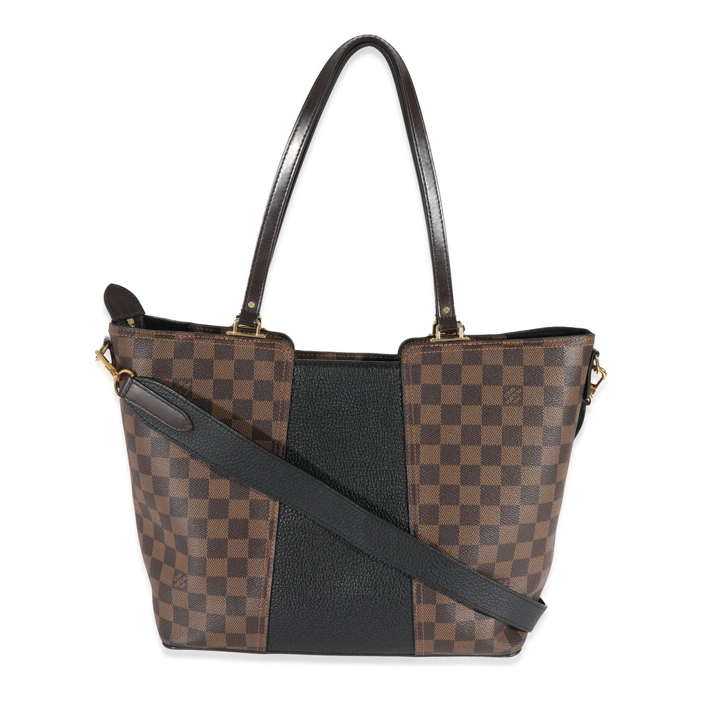 Louis Vuitton Louis Vuitton Canvas Damier Ebene Taurillon Jersey Tote