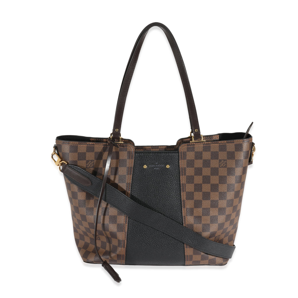 Louis Vuitton Louis Vuitton Canvas Damier Ebene Taurillon Jersey Tote