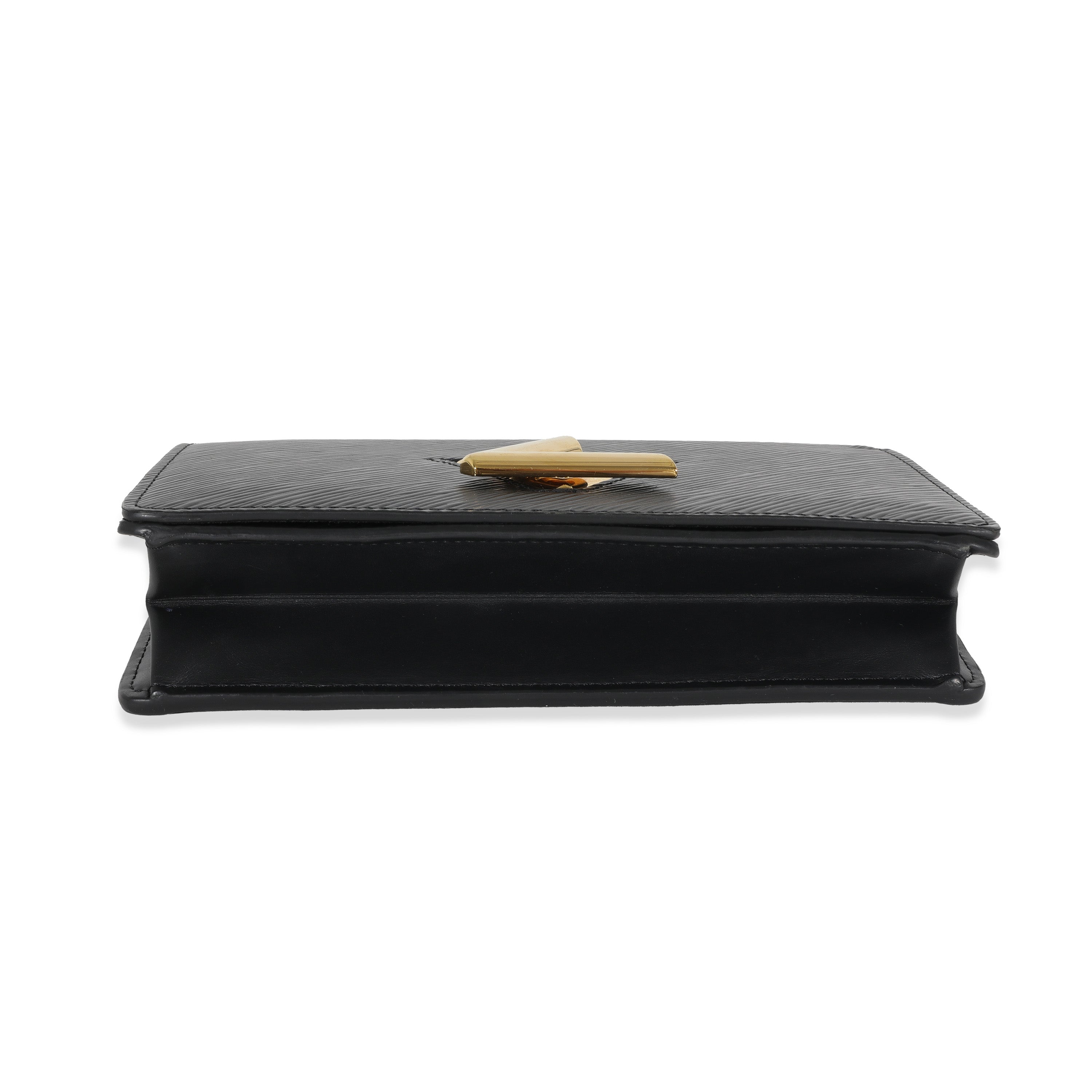 Louis Vuitton Louis Vuitton Black Epi Twist Belt Chain Pouch