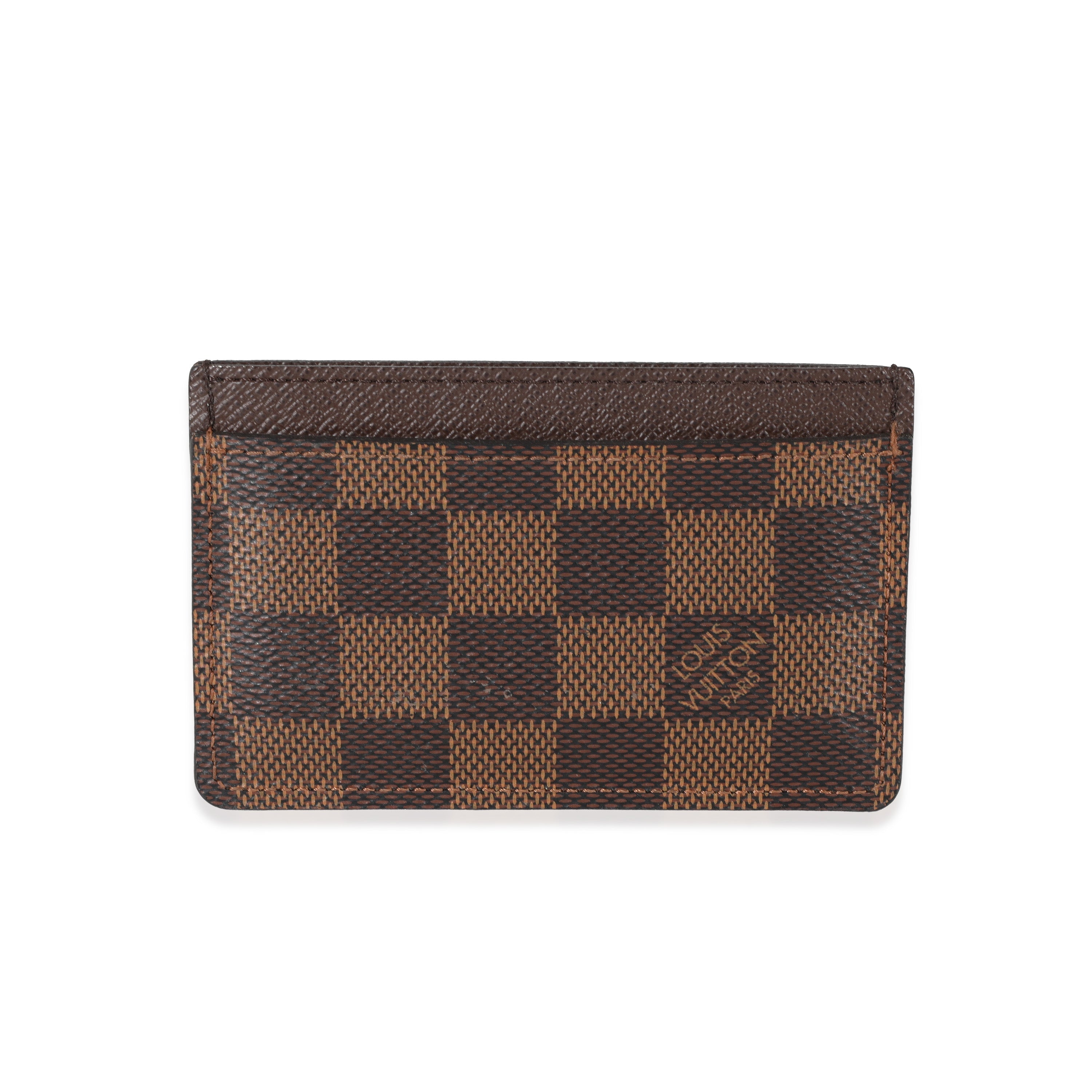Louis Vuitton Louis Vuitton Damier Ebene Canvas Card Holder