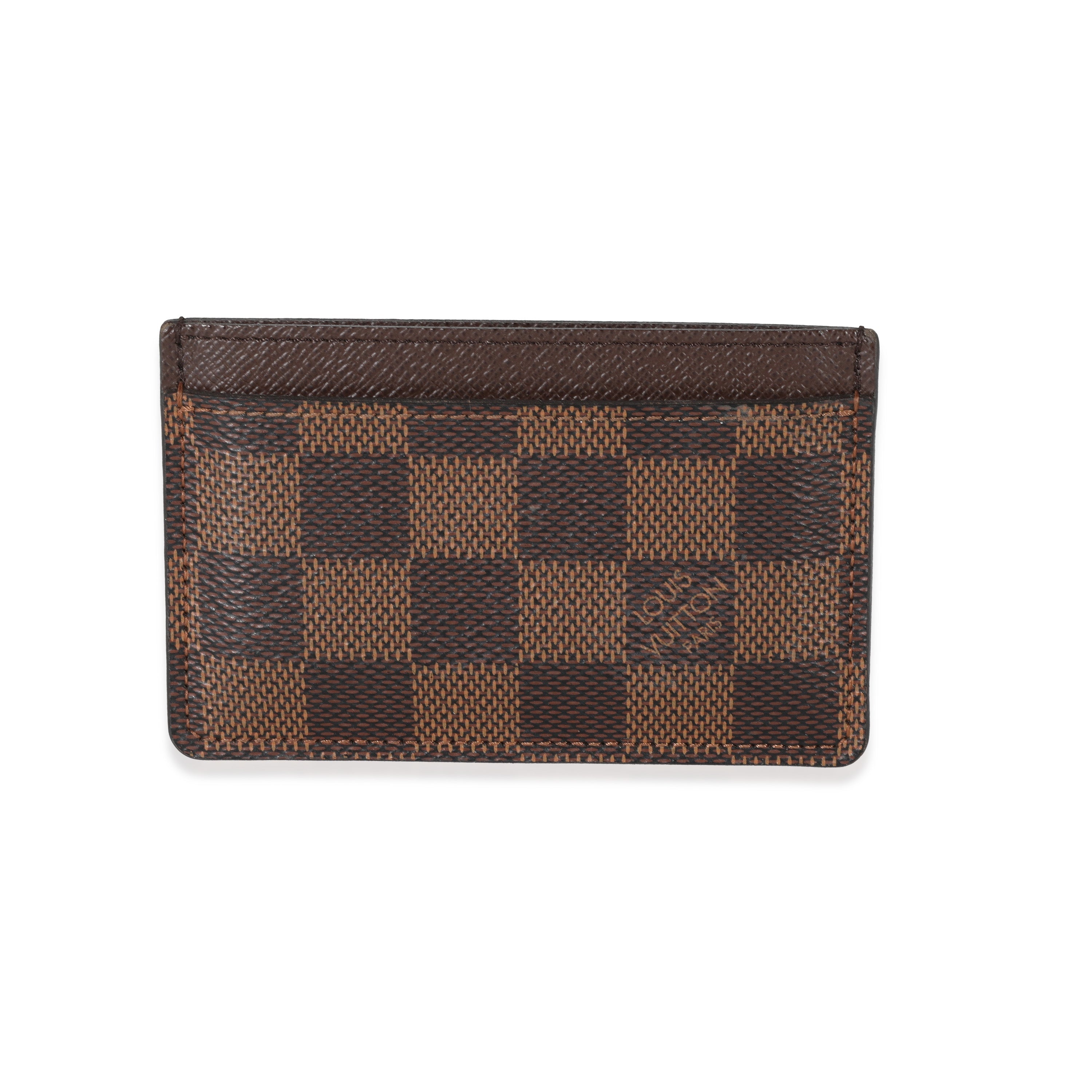 Louis Vuitton Louis Vuitton Damier Ebene Canvas Card Holder