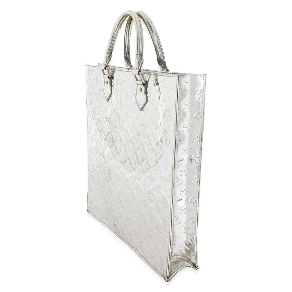 Louis Vuitton Louis Vuitton Silver PVC Monogram Miroir Sac Plat
