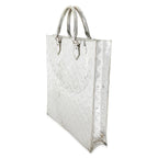 Louis Vuitton Louis Vuitton Silver PVC Monogram Miroir Sac Plat