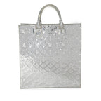 Louis Vuitton Louis Vuitton Silver PVC Monogram Miroir Sac Plat