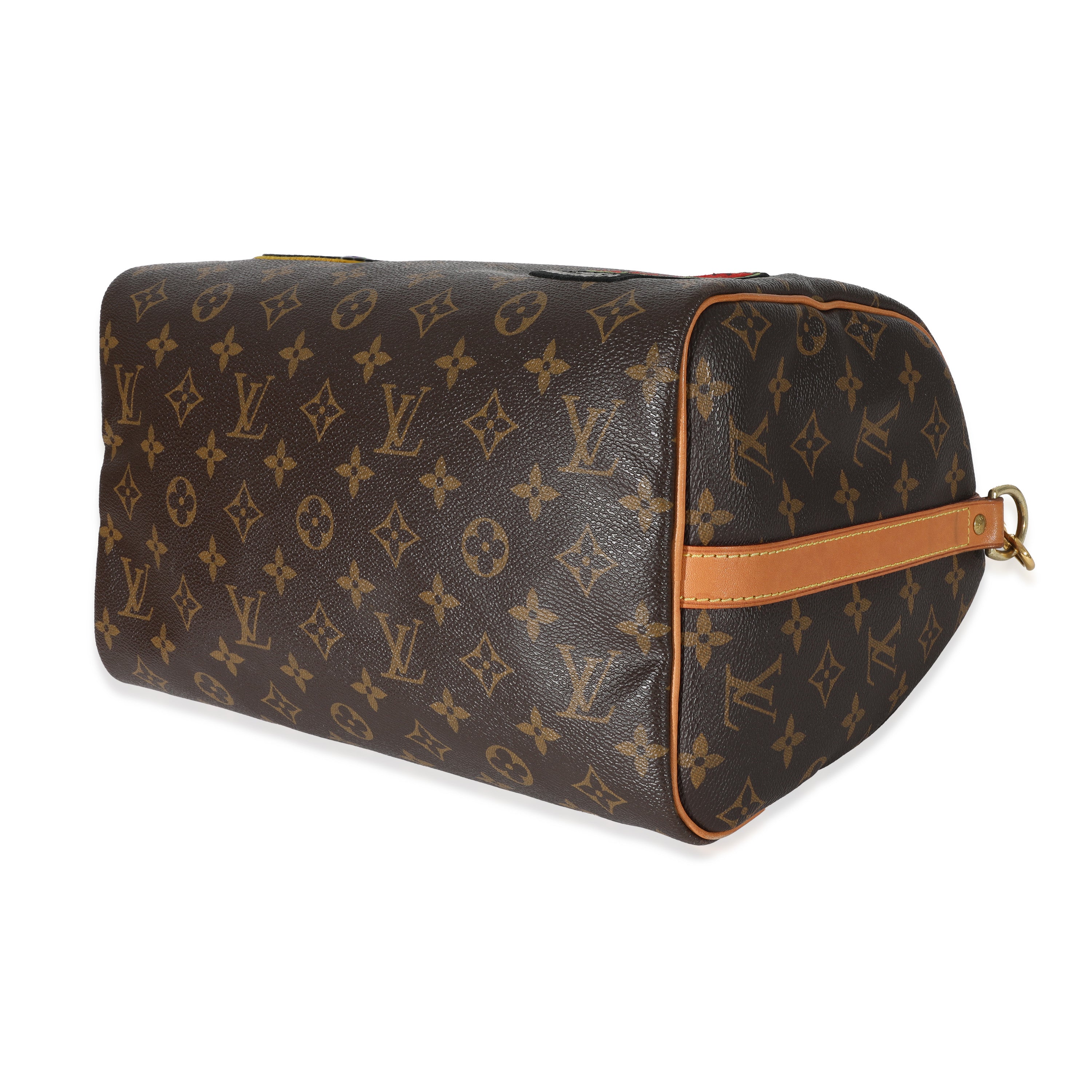 Louis Vuitton Louis Vuitton Monogram Canvas Patches Speedy Bandouliere 30