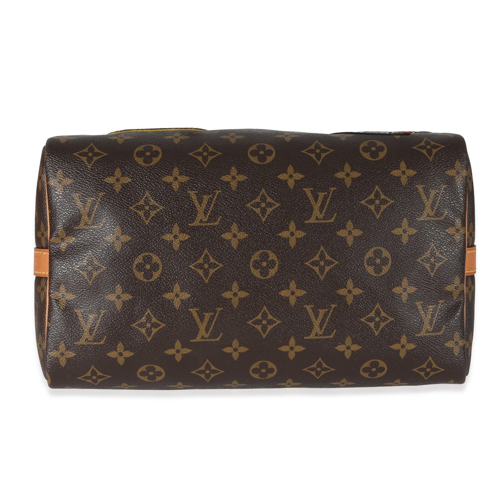 Louis Vuitton Louis Vuitton Monogram Canvas Patches Speedy Bandouliere 30