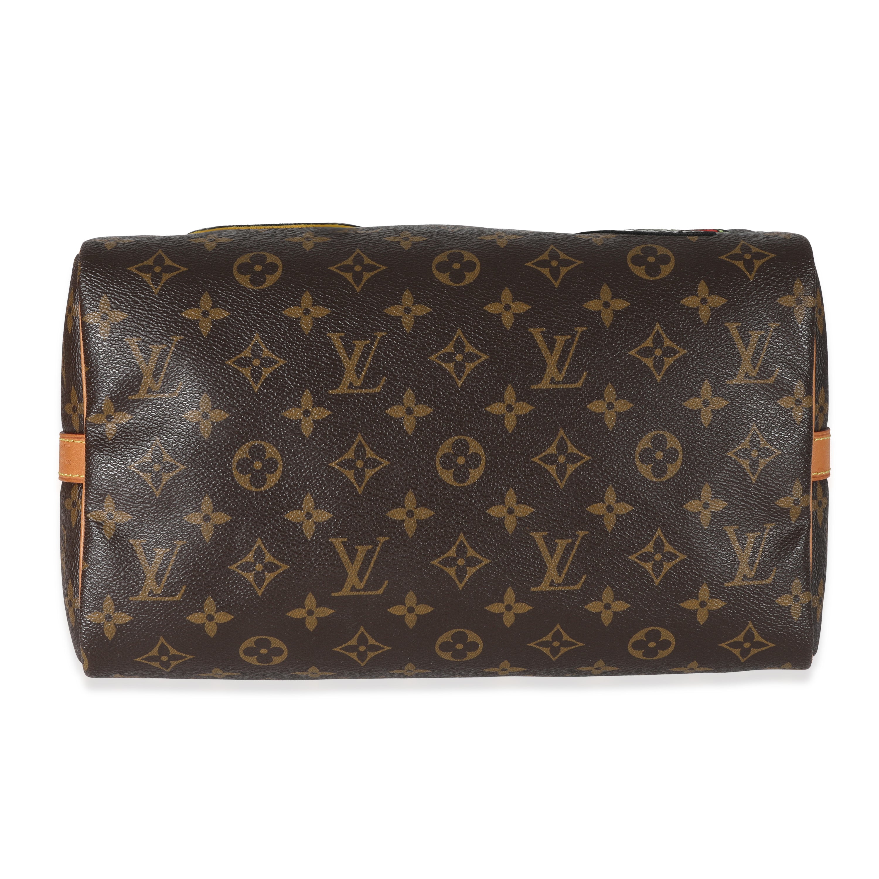 Louis Vuitton Louis Vuitton Monogram Canvas Patches Speedy Bandouliere 30