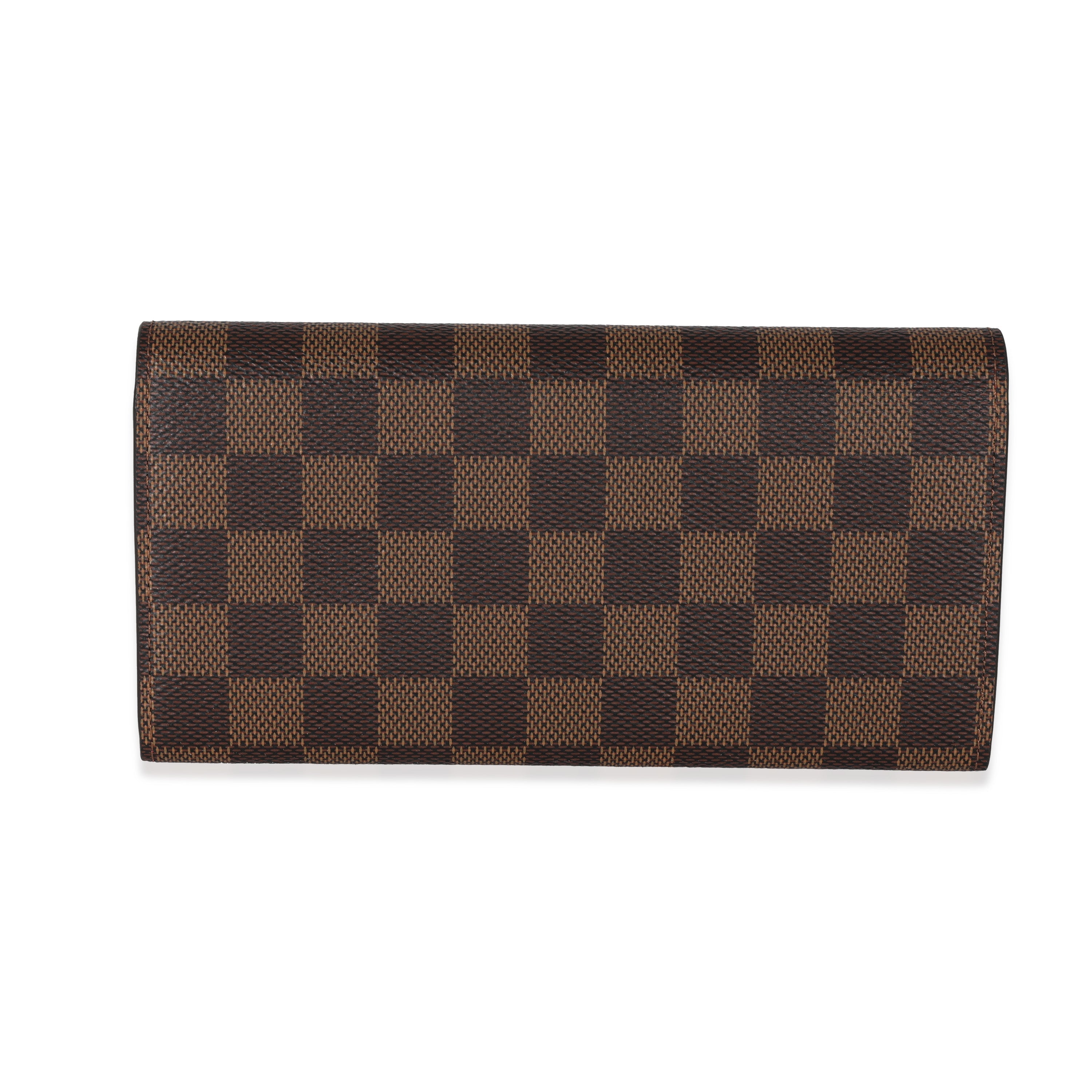 Louis Vuitton Louis Vuitton Damier Ebene Canvas Emilie Wallet