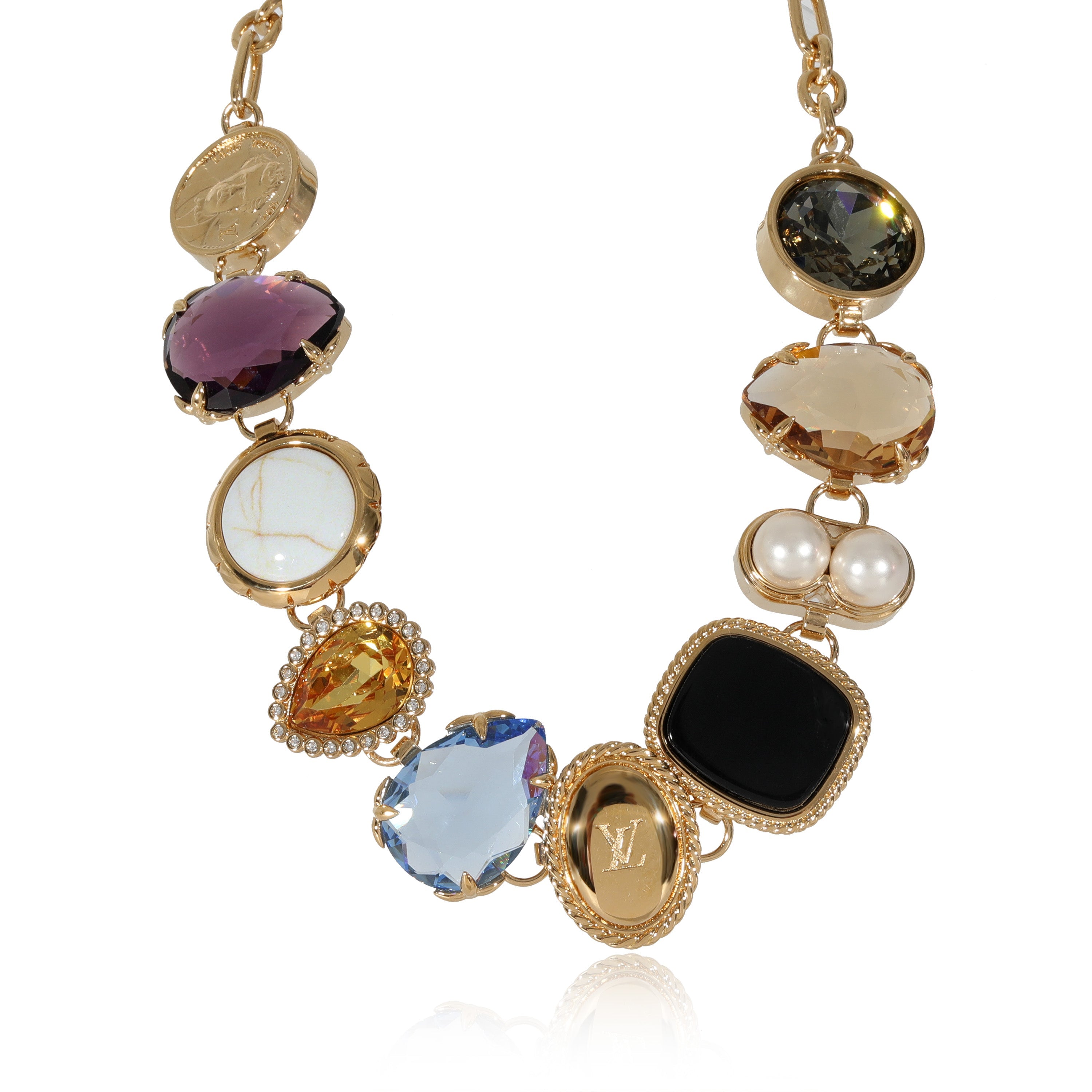 Louis Vuitton Louis Vuitton Gold Tone Heirloom Necklace