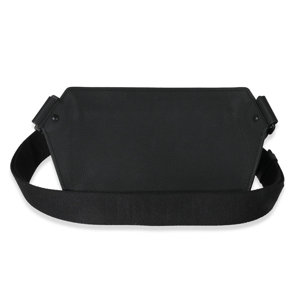 Louis Vuitton Louis Vuitton Black Leather Aerogram Sling Bag