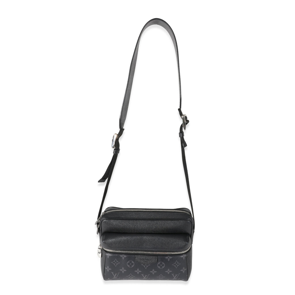 Louis Vuitton Louis Vuitton Black Taiga Monogram Eclipse Canvas Outdoor Messenger